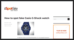 Desktop Screenshot of ispotfake.com