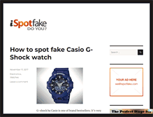Tablet Screenshot of ispotfake.com